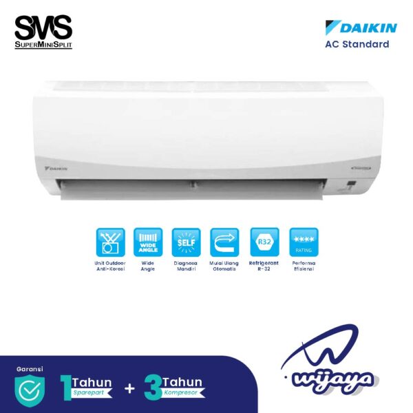 DAIKIN AC Super Mini Split 1 PK – FTC25NV14